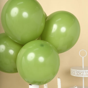 Elevate Your Event with Moss Green Matte Pastel Balloons
