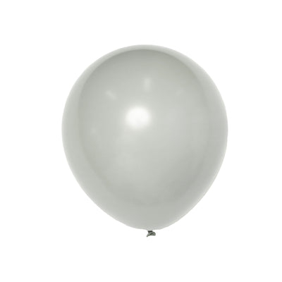 Silver balloon on a plain white background