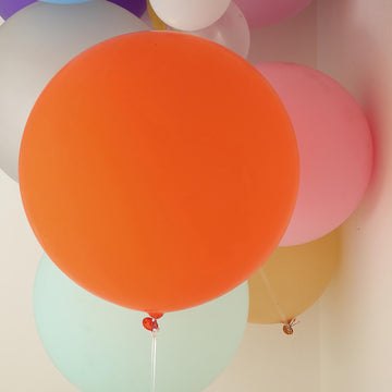 Unleash Your Creativity with Large Matte Orange Balloons