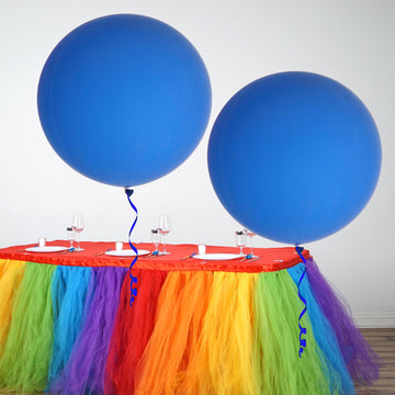 Elevate Your Party Decor with Royal Blue 32" Large Balloons