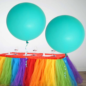 Add a Touch of Elegance to Your Celebrations with Turquoise 32" Large Balloons
