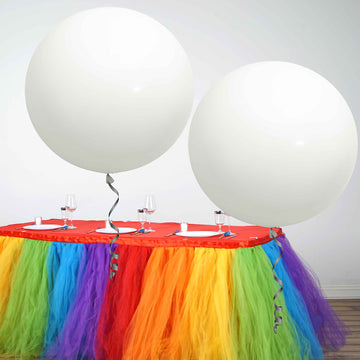 Elegant Pastel White Balloons for Stunning Event Decor