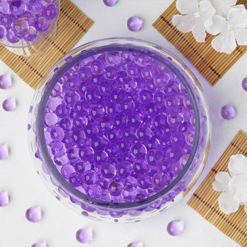 Add a Touch of Elegance with Large Purple Nontoxic Jelly Ball Water Bead Vase Fillers