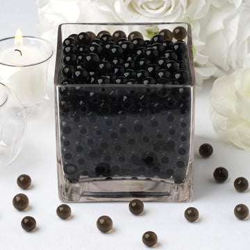 Small Black Jelly Ball Water Bead Vase Fillers for Stunning Event Décor