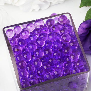 Add a Touch of Elegance with Small Purple Nontoxic Jelly Ball Water Bead Vase Fillers