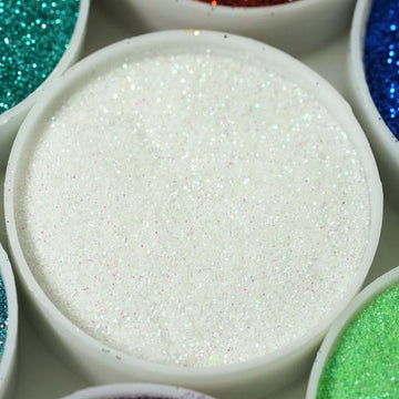 Sparkling White Extra Fine Glitter for Dazzling DIY Arts and Crafts
