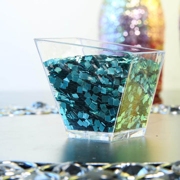 Add a Touch of Luxury with Metallic Turquoise Glitter