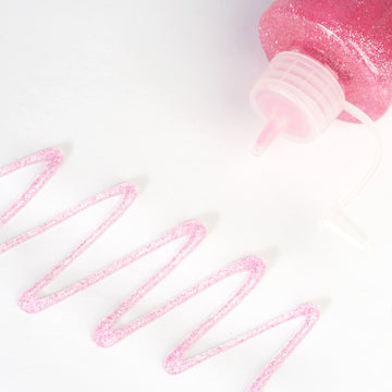 Create Stunning Metallic Pink Crafts with our Glitter Glue