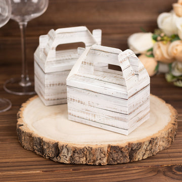 Rustic White Party Favor Boxes - Elevate Your Event Decor