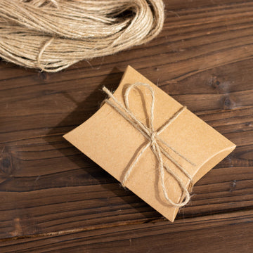 Rustic Natural Brown Paper Gift Boxes for a Touch of Elegance