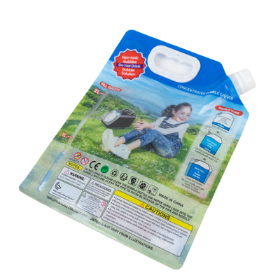 Non-toxic concentrated liquid in a 2L eco-friendly packaging.