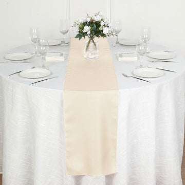 Unleash Your Creativity with the Beige Polyester Table Runner