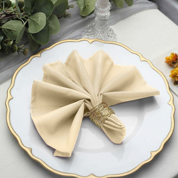 Beige Dinner Napkins: The Perfect Table Decor
