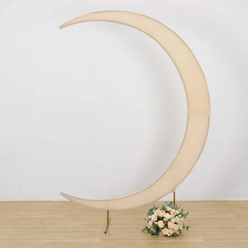 <strong>Create Magic with Beige Crescent Moon Chiara Backdrop Stand Cover</strong>