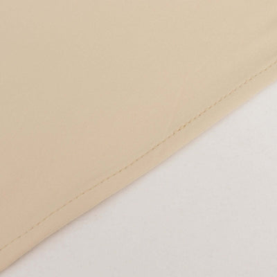 Beige fabric with smooth texture and clean stitching detail.