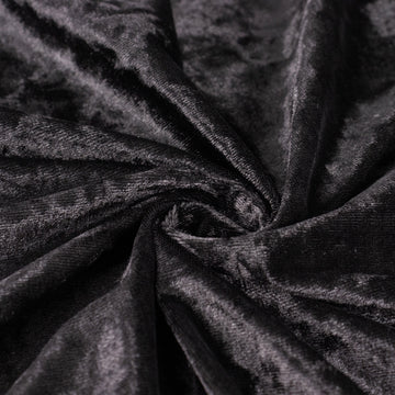 Black Soft Velvet Fabric Bolt: The Perfect Crafting Material