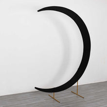 Black Spandex Crescent Moon Chiara Backdrop Stand Cover, Wedding Arch Cover