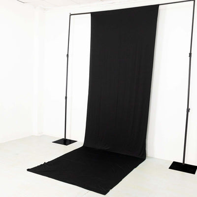 Black fabric backdrop for photography setups