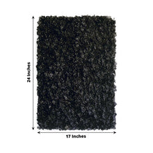 11 Sq ft. | Black UV Protected Hydrangea Flower Wall Mat Backdrop - 4 Artificial Panels