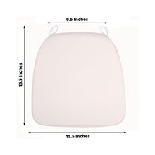 Chair Cushion Pads - Microfiber Polyester Blush Rectangle Tie Less Skid Proof