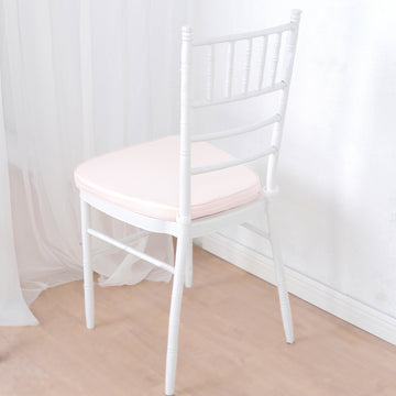 Elevate Your Event Decor with the Blush Chiavari Chair Pad