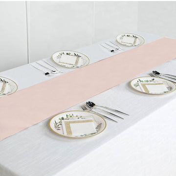 Unleash Your Creativity with the Blush Polyester Table Runner