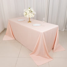 Blush Premium Scuba Rectangular Tablecloth, Wrinkle Free Polyester Seamless Tablecloth - 90x132inch