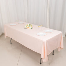 Blush Premium Scuba Rectangular Tablecloth, Wrinkle Free Polyester Seamless Tablecloth - 60x102inch