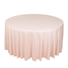 Blush Premium Scuba Round Tablecloth, Wrinkle Free Polyester Seamless Tablecloth 120inch