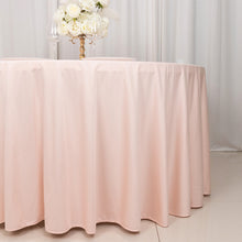 Blush Premium Scuba Round Tablecloth, Wrinkle Free Polyester Seamless Tablecloth 120inch