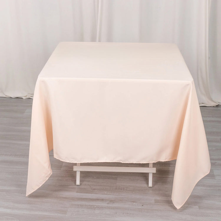 70x70inch Blush Rose Gold 200 GSM Premium Seamless Polyester Square Tablecloth