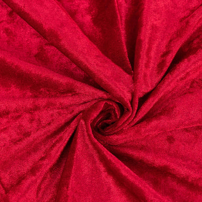 Plush red fabric texture, soft and luxurious.