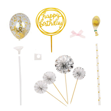 Create a Mesmerizing Party Ambiance with Silver/Gold Confetti Balloon Decor