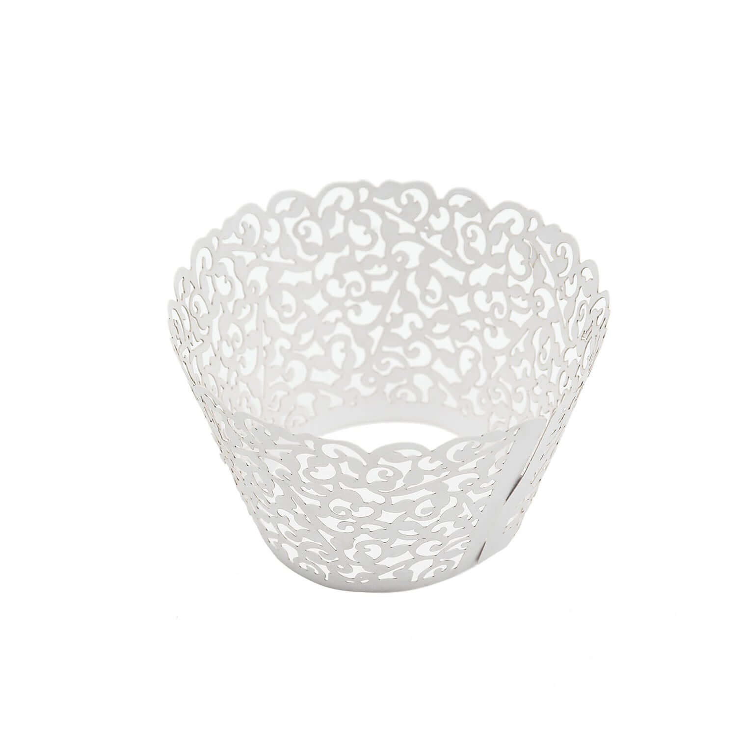 White Lace Cupcake Wrappers, 25Pack