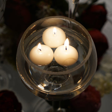 Classic White Mini Disc Unscented Floating Candles - Set the Perfect Ambiance