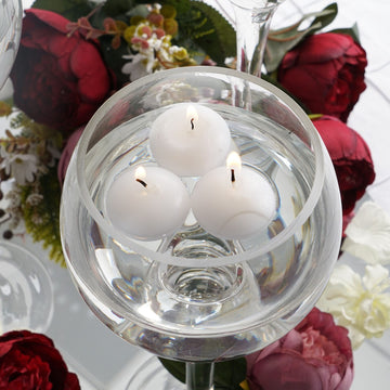 Elevate Your Event Decor with Classic White Mini Disc Candles