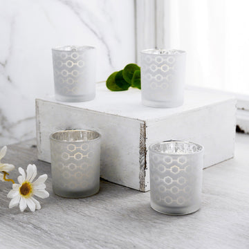 Versatile and Stylish Mercury Glass Candle Holders - A Must-Have for Every Occasion