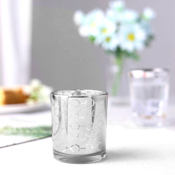 Elegant Silver Mercury Glass Candle Holders for Stunning Décor