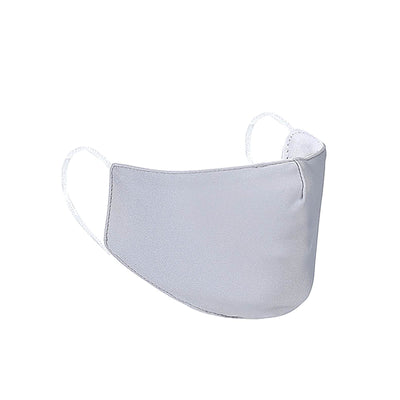 Gray reusable face mask with ear loops