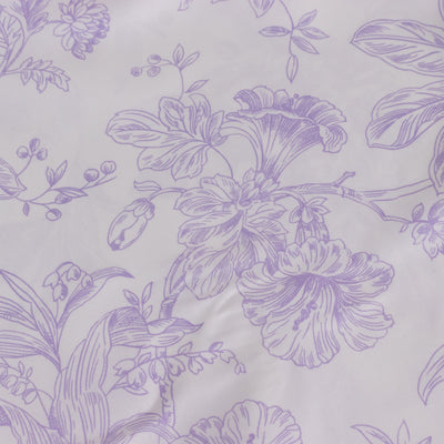 Purple floral pattern on soft fabric. #whtbkgd