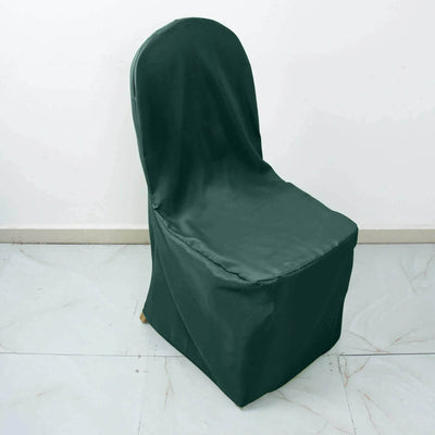 Green chair cover in a studio-style isolation shot.