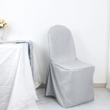 Unforgettable Moments with Silver Polyester Banquet Chair Covers