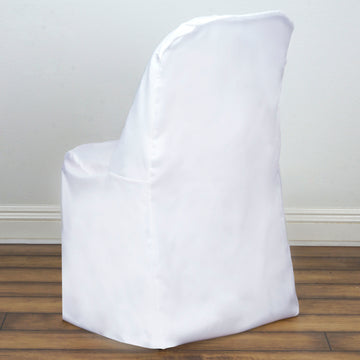 Unleash Your Imagination with White Polyester Folding Flat Chair Covers