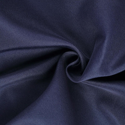 Navy blue fabric with smooth texture and subtle sheen.
