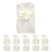 White chair covers with bows, set of 10, perfect for events and parties.