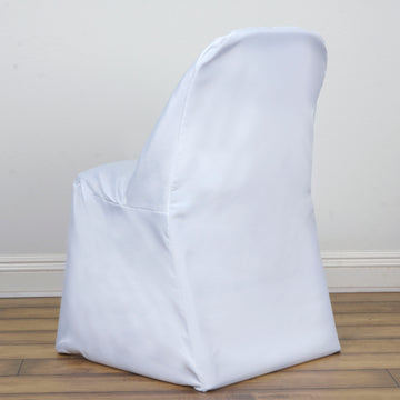 The White Polyester Folding Round Chair Cover: A Versatile and Elegant Choice