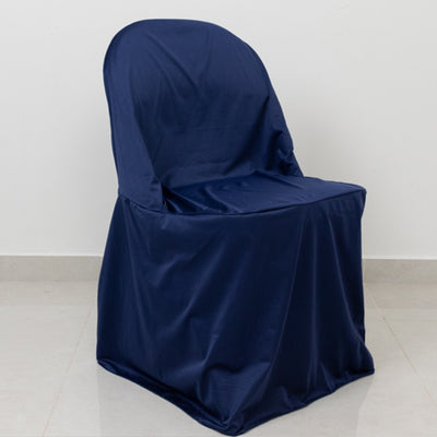 Navy blue chair cover for events and parties