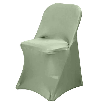 Green chair cover on a plain background for event decoration.