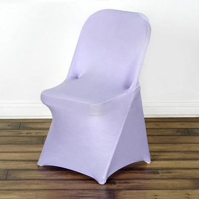 Purple chair cover on a wooden floor.