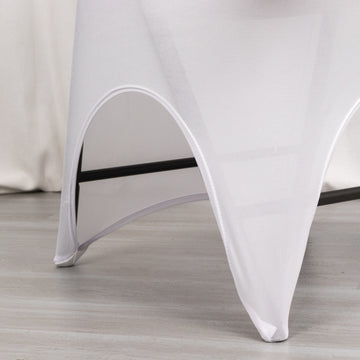 Create the Perfect Wedding Decor with the White Premium Spandex Folding Chair Cover